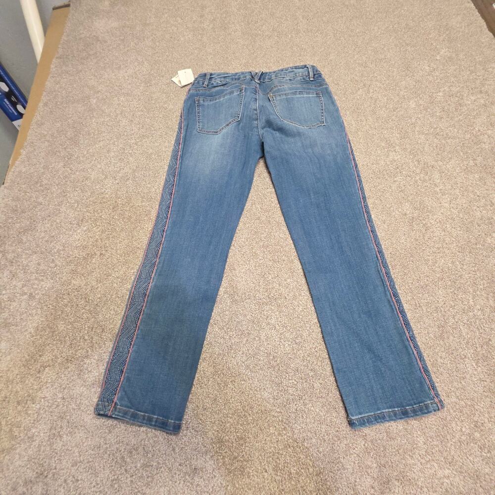 Democracy "Flex-ellent" Crop Jeans Women's Size 2 Side Stripe Detail NWT